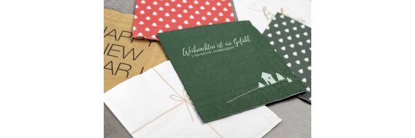 Servietten Weihnachten &amp; Silvester