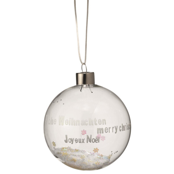 Weihnachtszauber Traumkugel Schneeflocke