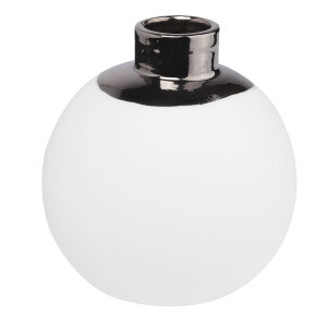 Schneeball Vase silber klein