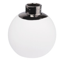Schneeball Vase silber klein