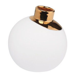 Schneeball Vase gold klein