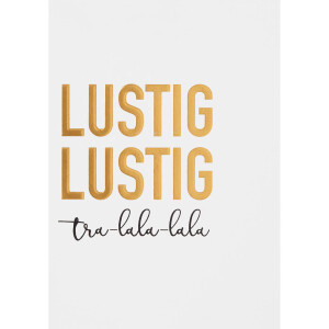 Winterzeitpostkarte Lustig