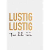 Winterzeitpostkarte Lustig