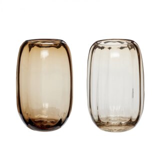 Vase Glas braun