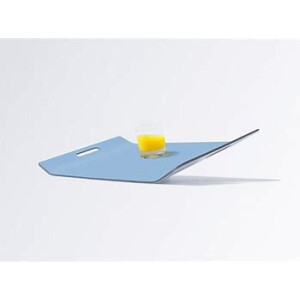Tablett-hellblau-Rechteckig-Glas