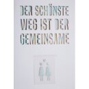 Regenbogen Hochzeitskarte &quot;Der sch&ouml;nste...