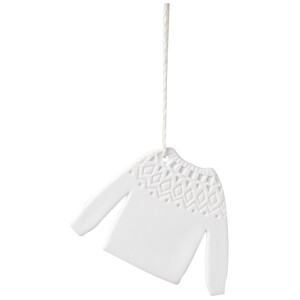 Wintergarderobe Pullover Porzellananhänger