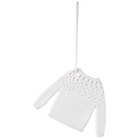 Wintergarderobe Pullover Porzellananhänger