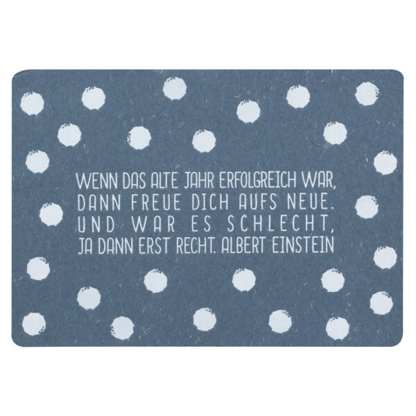 Gute Wünsche Postkarte Wenn das alte Jahr...