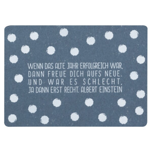 Gute Wünsche Postkarte Wenn das alte Jahr...