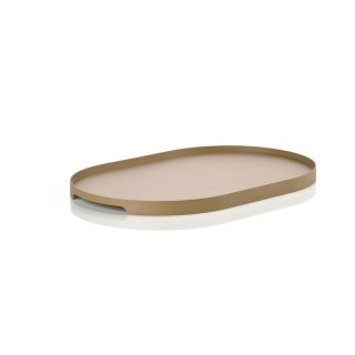 Zone Servierplatte Singles Oval  35x23cm khaki