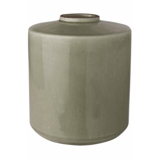Vase Keramik olivgrün