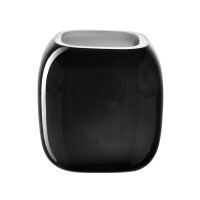 Leonardo Vase Milano grau 9x9x9cm