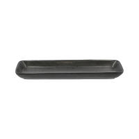 Servierplatte-rechteckig-schwarz-Steingut