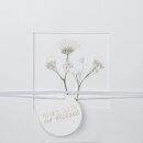 Blumenpasspartout Karte "Alles Gute zur Hochzeit"