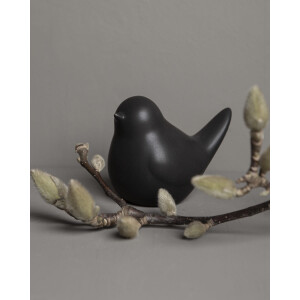 Herman - Vogel Keramik schwarz