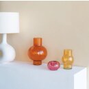 Vase recyceltes GlasTummy A orange
