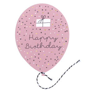 Wunschballonkarte Happy Birthday