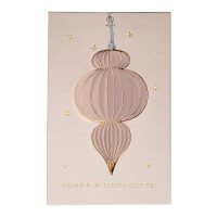 Karte-Frohe Weihnachten-Anhänger-tropfenform-rose-gold